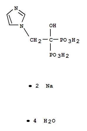 Phosphonic acid,P,P'-[1-hydroxy-2-(1H-imidazol-1-yl)ethylidene]bis-, sodium salt, hydrate(1:2:4)