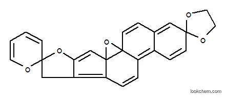 Molecular Structure of 166-57-4 (Dispiro[1,3-dioxolane-2,2'-[2H]naphth[2',1':4,5]oxireno[3a,4]indeno[2,1-b]furan-8'(7'H),2''-[2H]pyran](8CI,9CI))