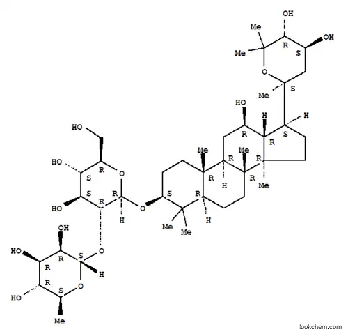 Molecular Structure of 166334-46-9 (b-D-Glucopyranoside, (3b,12b,23S,24R)-20,25-epoxy-12,23,24-trihydroxydammaran-3-yl2-O-(6-deoxy-a-L-mannopyranosyl)-(9CI))