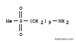 Molecular Structure of 166546-98-1 (1-Nonanamine,9-(methylsulfonyl)- )