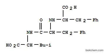 Molecular Structure of 166582-80-5 (L-Leucine,N-[N-(1-carboxy-2-phenylethyl)-L-phenylalanyl]- (9CI))