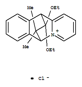 Molecular Structure of 166885-43-4 (6,11-Ethanobenzo[b]quinolizinium,12,12-diethoxy-6,11-dihydro-13,13-dimethyl-, chloride (9CI))