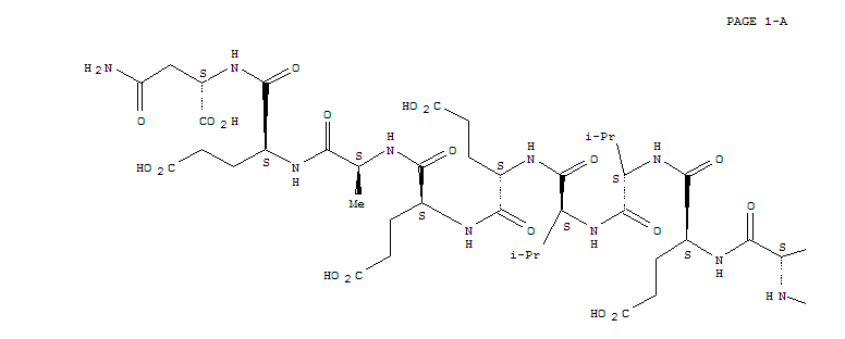 Molecular Structure of 167100-20-1 (L-Asparagine,N-acetyl-L-a-aspartyl-L-leucyl-L-lysyl-L-a-glutamyl-L-lysyl-L-lysyl-L-a-glutamyl-L-valyl-L-valyl-L-a-glutamyl-L-a-glutamyl-L-alanyl-L-a-glutamyl- (9CI))