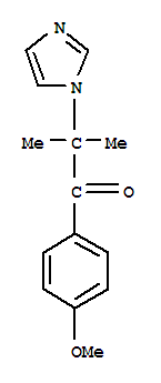 Molecular Structure of 167104-66-7 (1-Propanone,2-(1H-imidazol-1-yl)-1-(4-methoxyphenyl)-2-methyl-)