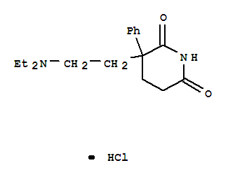 2,6-Piperidinedione,3-[2-(diethylamino)ethyl]-3-phenyl-, hydrochloride (1:1)