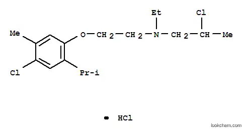 2-chloro-N-{2-[4-chloro-5-methyl-2-(propan-2-yl)phenoxy]ethyl}-N-ethylpropan-1-amine hydrochloride (1:1)