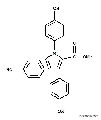 1H-Pyrrole-2-carboxylicacid, 1,3,4-tris(4-hydroxyphenyl)-, methyl ester