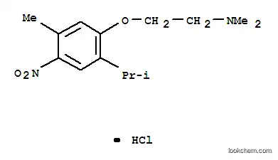Molecular Structure of 16809-64-6 (N,N-dimethyl-2-[5-methyl-4-nitro-2-(propan-2-yl)phenoxy]ethanamine hydrochloride (1:1))