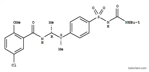 Molecular Structure of 168433-99-6 (Benzamide,5-chloro-N-[(1R,2S)-2-[4-[[[[(1,1-dimethylethyl)amino]carbonyl]amino]sulfonyl]phenyl]-1-methylpropyl]-2-methoxy-,rel-)