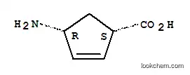Molecular Structure of 168471-40-7 ((1S,4R)-4-Aminocyclopent-2-enecarboxylic acid)