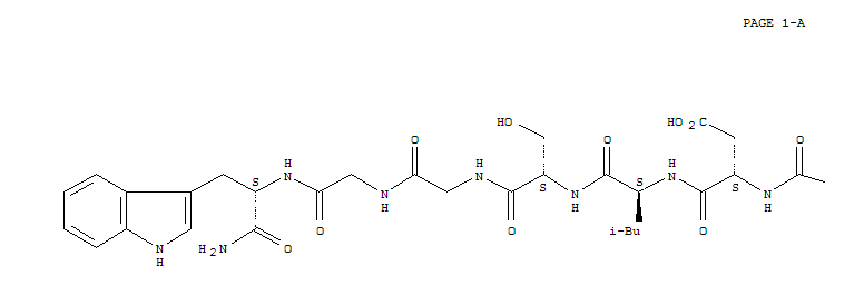 Molecular Structure of 168570-41-0 (L-Tryptophanamide,L-alanyl-L-tryptophyl-L-arginyl-L-a-aspartyl-L-leucyl-L-serylglycylglycyl-)
