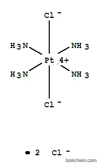 Molecular Structure of 16893-10-0 (Platinum(2+),tetraamminedichloro-, chloride (1:2), (OC-6-12)-)