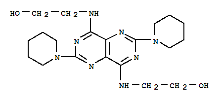 Ethanol,2,2'-[(2,6-di-1-piperidinylpyrimido[5,4-d]pyrimidine-4,8-diyl)diimino]bis-(9CI)