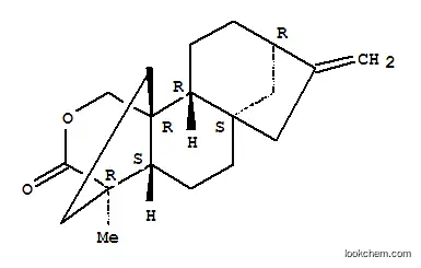 Molecular Structure of 16910-17-1 (Kaur-16-en-18-oic acid,20-hydroxy-, d-lactone,(4a)- (9CI))
