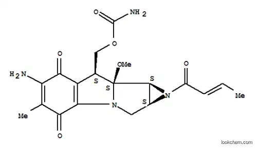 Azirino[2',3':3,4]pyrrolo[1,2-a]indole-4,7-dione,6-amino-8-[[(aminocarbonyl)oxy]methyl]-1,1a,2,8,8a,8b-hexahydro-8a-methoxy-5-methyl-1-(1-oxo-2-butenyl)-,[1aS-(1aa,8b,8ab,8ba)]- (9CI)