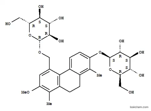 Molecular Structure of 169238-36-2 (b-D-Glucopyranoside, [7-(b-D-glucopyranosyloxy)-9,10-dihydro-2-methoxy-1,8-dimethyl-4-phenanthrenyl]methyl(9CI))