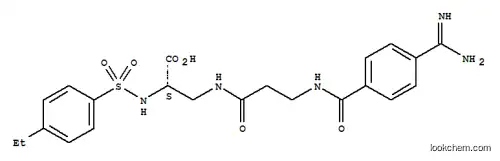 3-[3-(4-Amidinobenzamido)propionamido]-2(S)-(4-ethylphenylsulfonamido)propionic acid