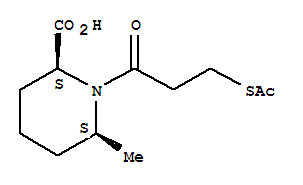 1-(3-ACETYLSULFANYL-PROPIONYL)-6-METHYL-PIPERIDINE-2-CARBOXYLIC ACID