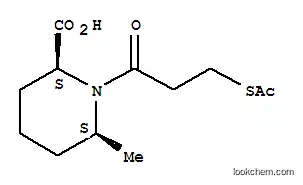 Molecular Structure of 169551-84-2 (1-(3-ACETYLSULFANYL-PROPIONYL)-6-METHYL-PIPERIDINE-2-CARBOXYLIC ACID)