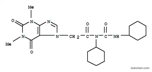 7H-Purine-7-acetamide, 1,2,3,6-tetrahydro-N-cyclohexyl-N-((cyclohexylamino)carbonyl)-1,3-dimethyl-2,6-dioxo-