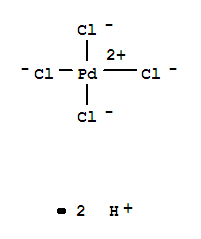 dihydrogen tetrachloropalladate(2-)