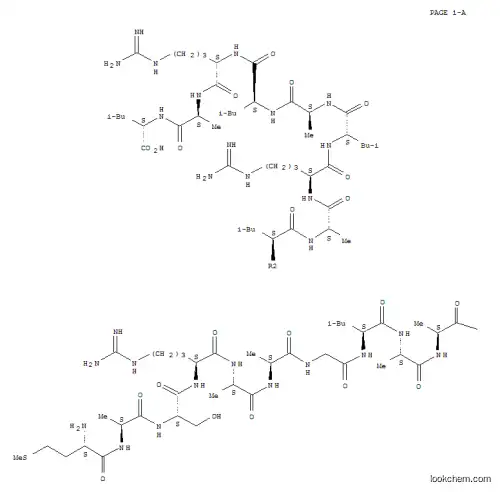 Molecular Structure of 169790-31-2 (L-Leucine,L-methionyl-L-alanyl-L-seryl-L-arginyl-L-alanyl-L-alanylglycyl-L-leucyl-L-alanyl-L-alanyl-L-arginyl-L-leucyl-L-alanyl-L-arginyl-L-leucyl-L-alanyl-L-leucyl-L-arginyl-L-alanyl-)
