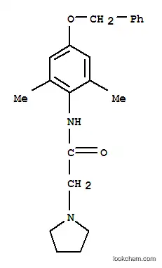 Molecular Structure of 17060-71-8 (N-[4-(benzyloxy)-2,6-dimethylphenyl]-2-(pyrrolidin-1-yl)acetamide)