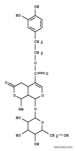 Molecular Structure of 170720-08-8 (1H,3H-Pyrano[3,4-c]pyran-5-carboxylicacid, 8-(b-D-glucopyranosyloxy)-4,4a,8,8a-tetrahydro-1-methyl-3-oxo-,2-(3,4-dihydroxyphenyl)ethyl ester, (1R,4aR,8S,8aR)- (9CI))