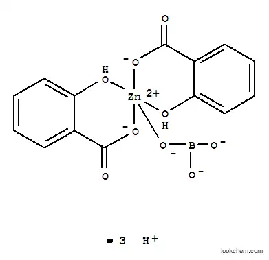 Zincate(3-),bis(2-hydroxybenzoato-O1,O2)[orthoborato(3-)-O]-, trihydrogen (9CI)