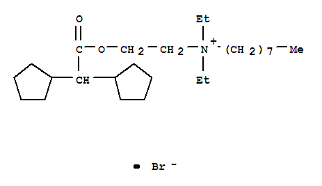 2-(2,2-dicyclopentylacetyl)oxyethyl-diethyl-octylazanium bromide