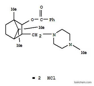 Molecular Structure of 17093-02-6 (1,7,7-trimethyl-3-[(4-methylpiperazin-1-yl)methyl]bicyclo[2.2.1]hept-2-yl benzoate dihydrochloride)