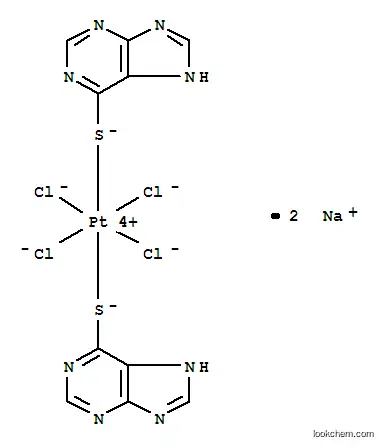 Molecular Structure of 17099-94-4 (tetrachloroplatinum(2+) di(5H-purine-6-thiolate))