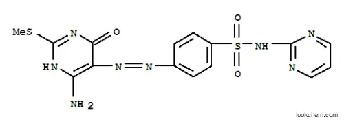 Molecular Structure of 17174-61-7 (4-{2-[6-amino-2-(methylsulfanyl)-4-oxopyrimidin-5(4H)-ylidene]hydrazino}-N-pyrimidin-2-ylbenzenesulfonamide)