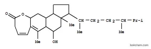 Molecular Structure of 171784-10-4 (10H-Cyclopenta[7,8]naphth[2,3-b]oxepin-10-one,1,2,3,3a,4,5,5a,9,11a,12,12a,12b-dodecahydro-5-hydroxy-3a,6-dimethyl-3-[(1R,4S)-1,4,5-trimethylhexyl]-,(3R,3aR,5R,5aS,11aR,12aS,12bS)- (9CI))