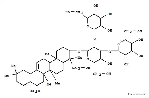Molecular Structure of 171828-79-8 (Olean-12-en-28-oicacid, 3-[(O-b-D-glucopyranosyl-(1®2)-O-[b-D-glucopyranosyl-(1®3)]-b-D-glucopyranosyl)oxy]-23-hydroxy-, (3b,4a)- (9CI))