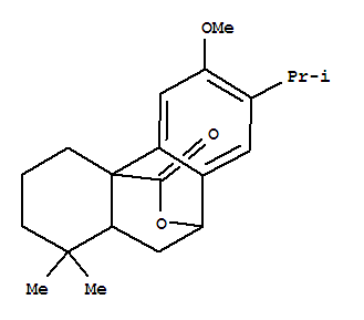 Molecular Structure of 172335-09-0 (2H-9,4a-(Epoxymethano)phenanthren-12-one,1,3,4,9,10,10a-hexahydro-6-methoxy-1,1-dimethyl-7-(1-methylethyl)-,(4aR,9S,10aS)- (9CI))