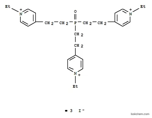 Molecular Structure of 172421-42-0 (4-[2-[bis[2-(1-ethylpyridin-4-yl)ethyl]phosphoryl]ethyl]-1-ethyl-pyrid ine triiodide)