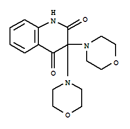 Molecular Structure of 17247-34-6 (2,4(1H,3H)-Quinolinedione,3,3-di-4-morpholinyl-)