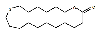 Molecular Structure of 1725-14-0 (1-Oxa-8-thiacyclononadecan-19-one)