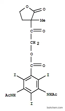 Molecular Structure of 172738-67-9 (Benzoic acid,3,5-bis(acetylamino)-2,4,6-triiodo-,2-oxo-2-(tetrahydro-3-methyl-2-oxo-3-furanyl)ethyl ester)