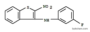 Molecular Structure of 172914-27-1 (N-(3-fluorophenyl)-2-nitro-1-benzothiophen-3-amine)