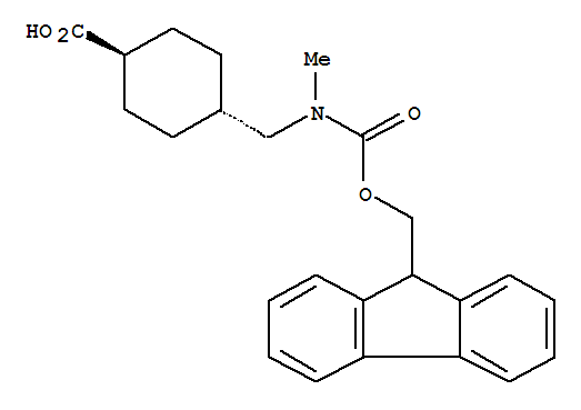 4-[[[2-(9H-fluoren-9-ylmethoxy)-2-oxoethyl]amino]methyl]cyclohexane-1-carboxylic acid