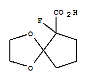 1,4-DIOXASPIRO[4.4]NONANE-6-CARBOXYLIC ACID 6-FLUORO-,(-)-CAS