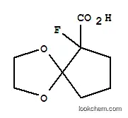 Molecular Structure of 174460-68-5 (1,4-Dioxaspiro[4.4]nonane-6-carboxylicacid,6-fluoro-,(-)-(9CI))