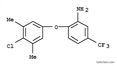 Molecular Structure of 175134-99-3 (3-AMINO-4-(4-CHLORO-3,5-DIMETHYLPHENOXY)BENZOTRIFLUORIDE)