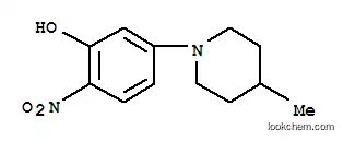 Molecular Structure of 175135-21-4 (N-(3-HYDROXY-4-NITROPHENYL)-4-METHYLPIPERIDINE)