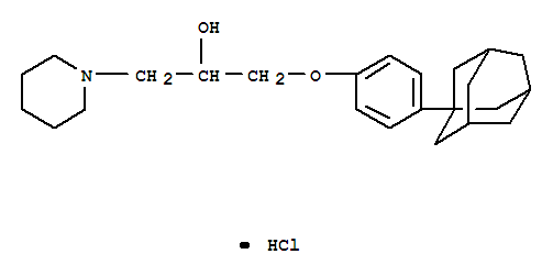 1-Piperidineethanol, a-[(4-tricyclo[3.3.1.13,7]dec-1-ylphenoxy)methyl]-,hydrochloride (1:1)