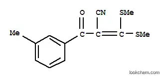Molecular Structure of 175201-64-6 (2-(3-METHYLBENZOYL)-3,3-DI(METHYLTHIO)ACRYLONITRILE)