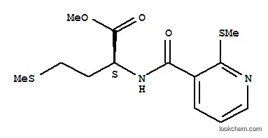 Molecular Structure of 175201-68-0 (METHYL 4-(METHYLTHIO)-2-([[2-(METHYLTHIO)-3-PYRIDYL]CARBONYL]AMINO)BUTANOATE)