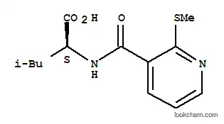 Molecular Structure of 175201-69-1 (N-[2-(METHYLTHIO)NICOTINOYL]-L-LEUCINE)
